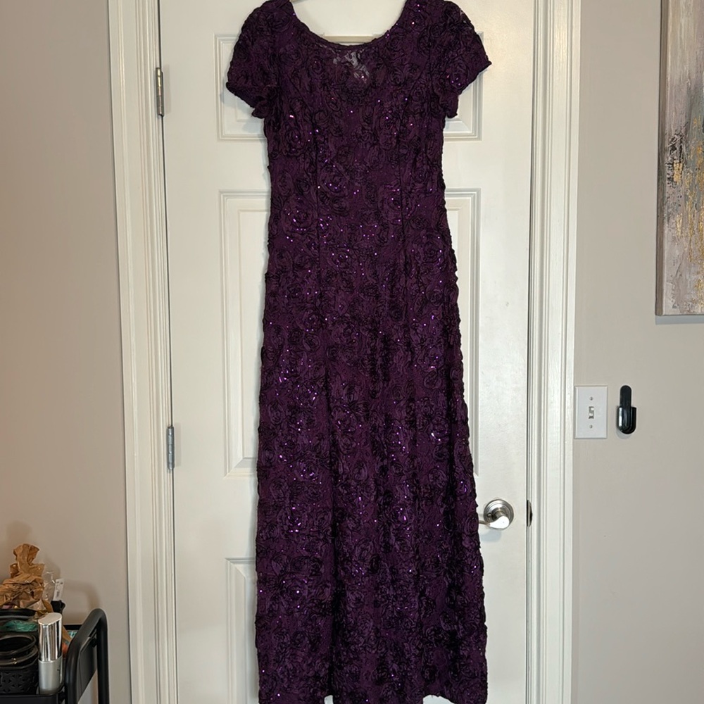 Alex Evenings Plum Colored Dress